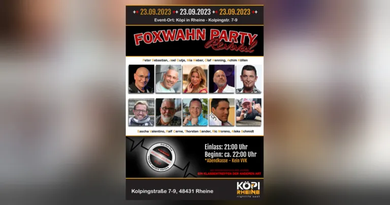 Foxwahn-Revival-Party  – einfach mal die Zeit zurückdrehen