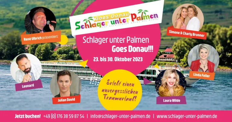 Schlagerparty auf der Donau – der Schlager erobert Europas Flüsse