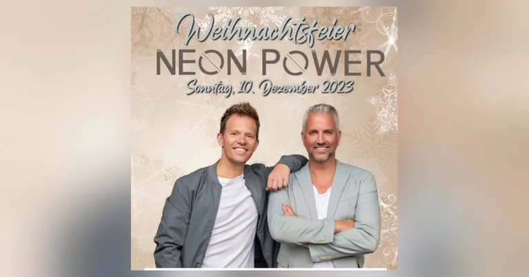 Mega organisierte Weihnachtsfeier von Neon-Power und Überraschungs-Videodreh