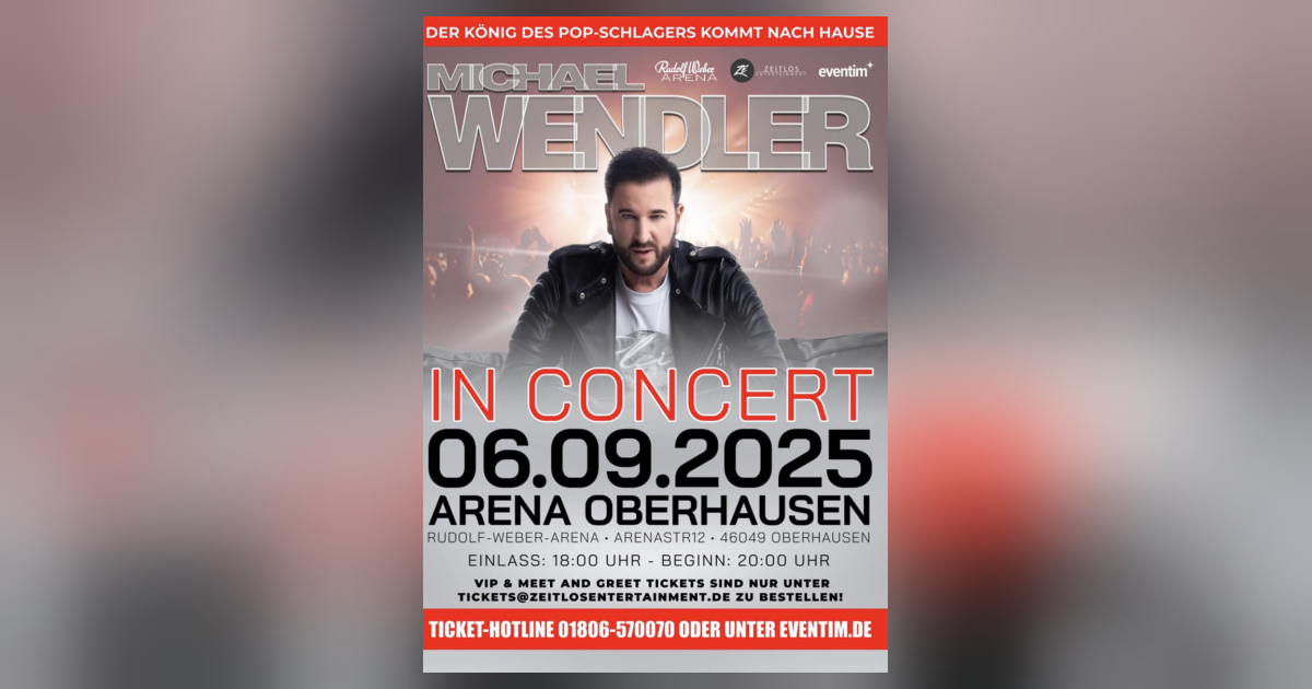 Michael Wendler Konzert 2025 Oberhausen Arena