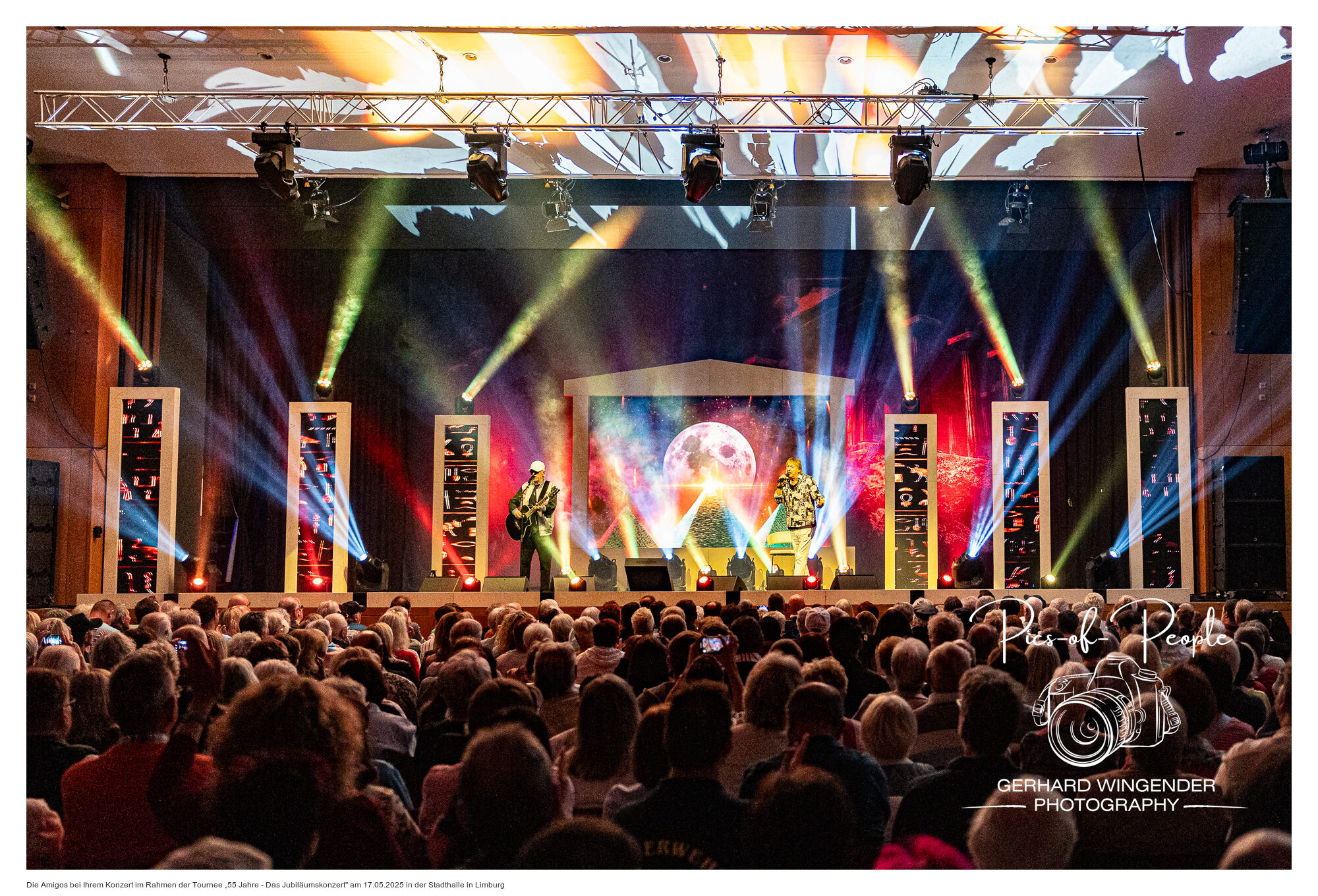 Die Amigos bei Ihrem Konzert im Rahmen der Tournee "55 Jahre - Das Jubiläumskonzert" am 17.05.2025 in der Stadthalle in LimburgFoto: Pics-of-People / Gerhard Wingender