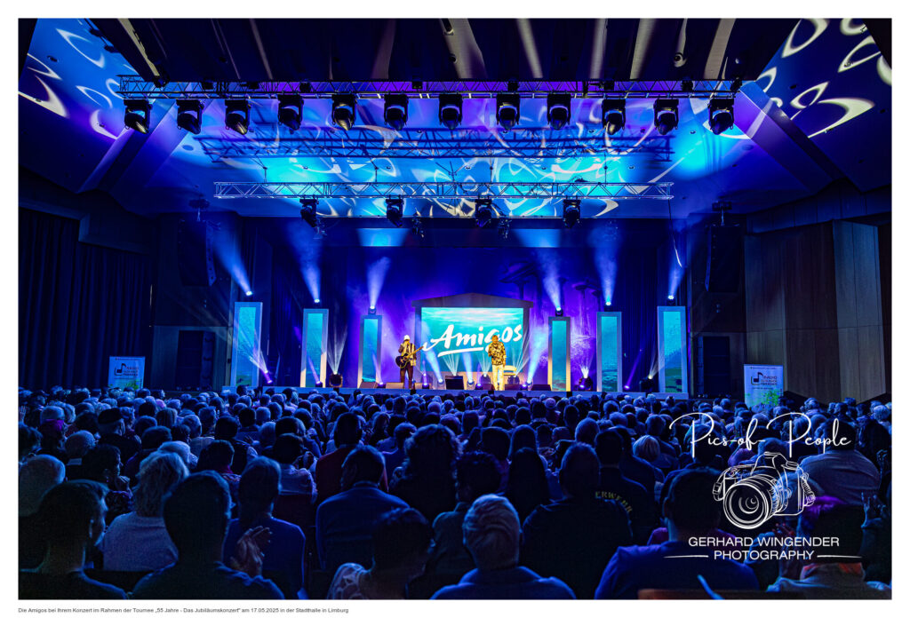 Die Amigos bei Ihrem Konzert im Rahmen der Tournee "55 Jahre - Das Jubiläumskonzert" am 17.05.2025 in der Stadthalle in Limburg Foto: Pics-of-People / Gerhard Wingender