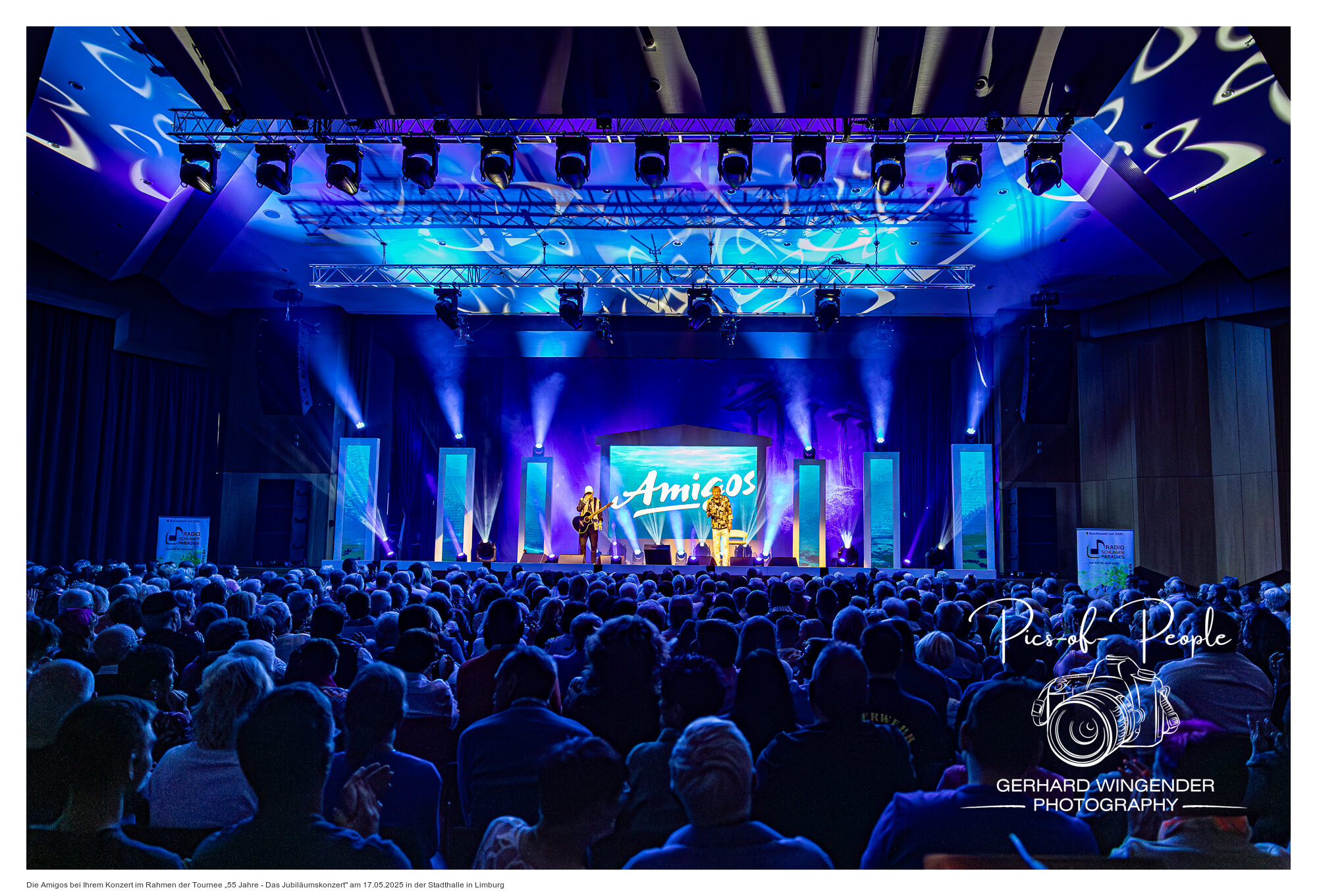 Die Amigos bei Ihrem Konzert im Rahmen der Tournee "55 Jahre - Das Jubiläumskonzert" am 17.05.2025 in der Stadthalle in LimburgFoto: Pics-of-People / Gerhard Wingender