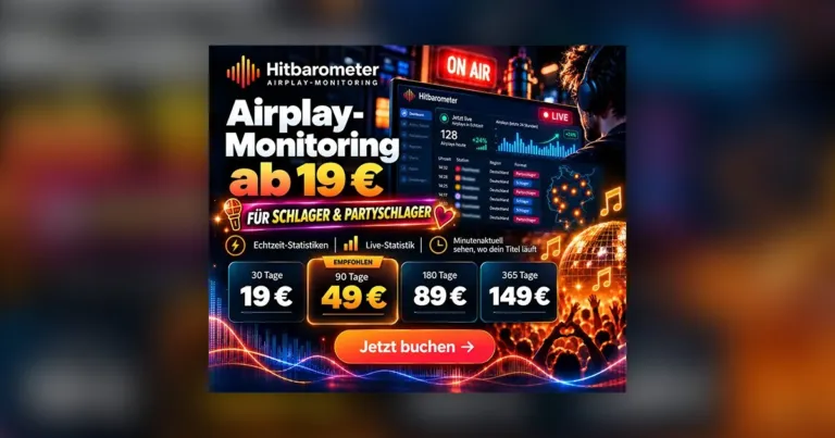 Läuft dein Song gerade im Radio? Jetzt siehst du es live